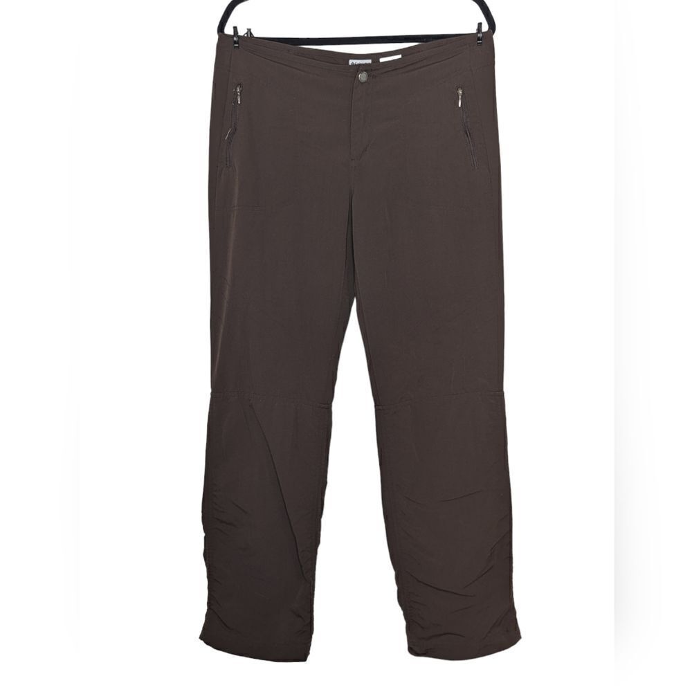 Columbia Titanium Hiking Straight Leg Adjustable Hem Pants Brown 8‎